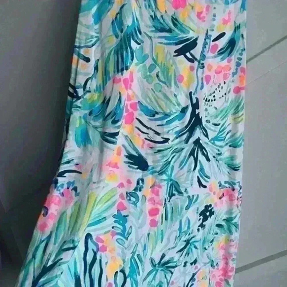 Lilly Pulitzer Melle Prima Cotton Turquoise Beach Short Dress size XXS - Picture 7 of 10